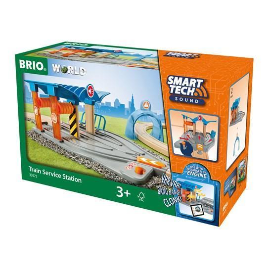 BRIO Smart Tech Sound Train Service Station-Brio-The Red Balloon Toy Store