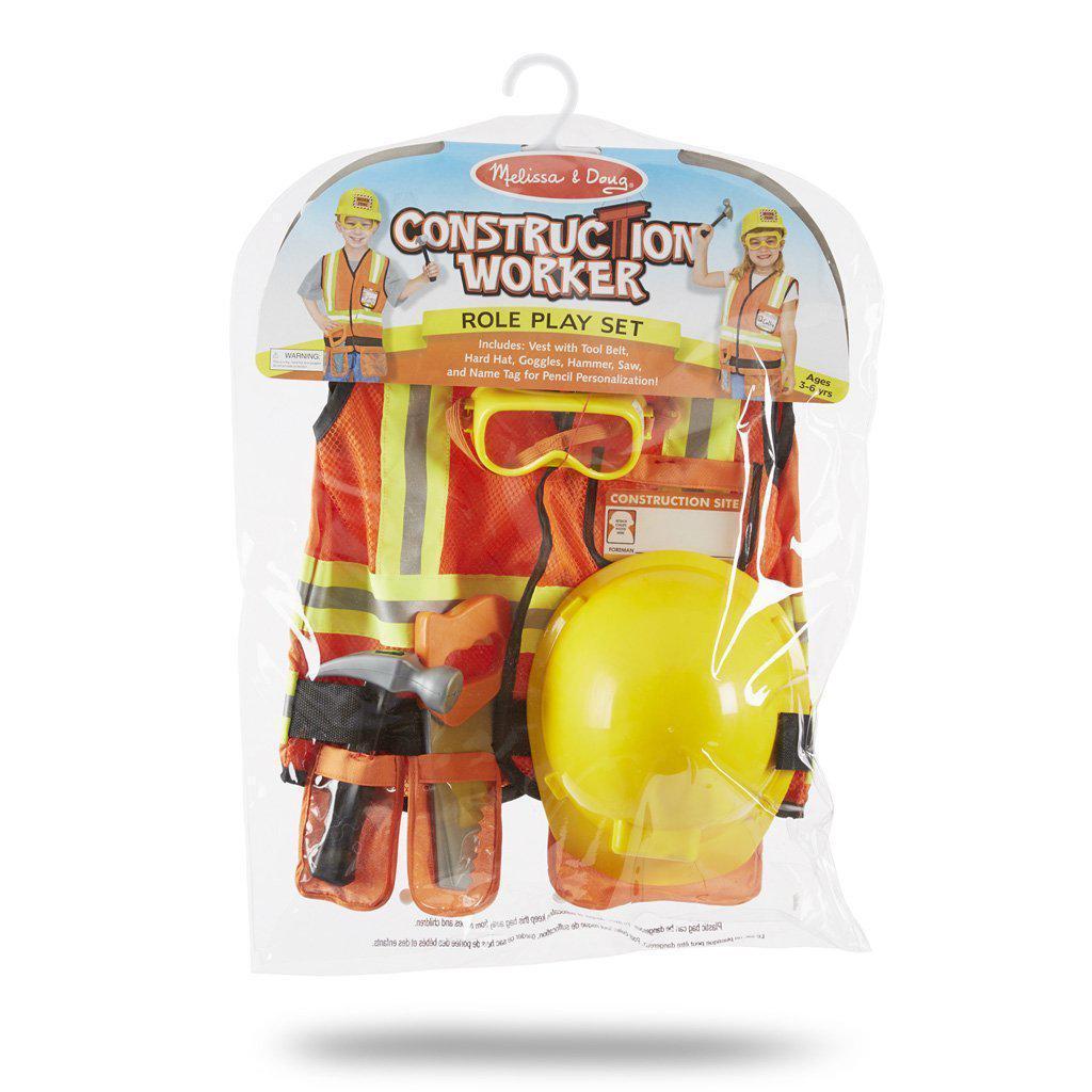 Construction Worker Role Play Costume Set-Melissa & Doug-The Red Balloon Toy Store