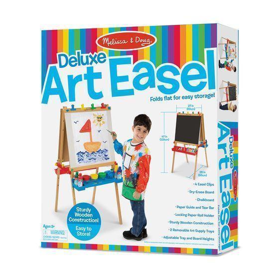 Deluxe Wooden Standing Art Easel-Melissa & Doug-The Red Balloon Toy Store