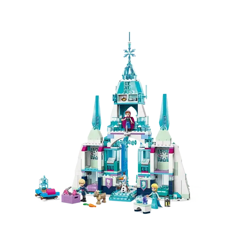 Discover the enchanting LEGO Frozen castle toy, a Disney-inspired buildable set featuring an icy castle complete with charming characters, including a friendly snowman and an array of delightful accessories.