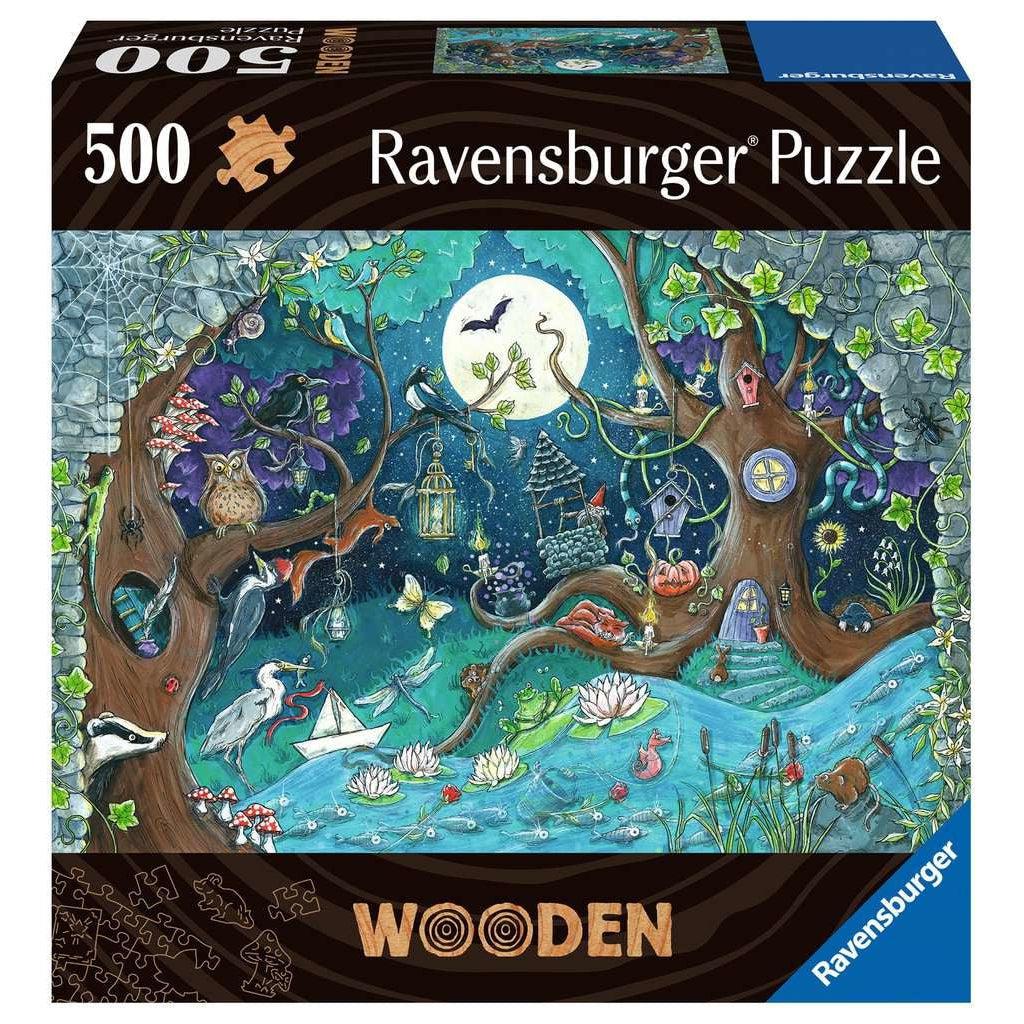 Image of the front of the puzzle box. In the center is a picture of what the finished puzzle would look like.