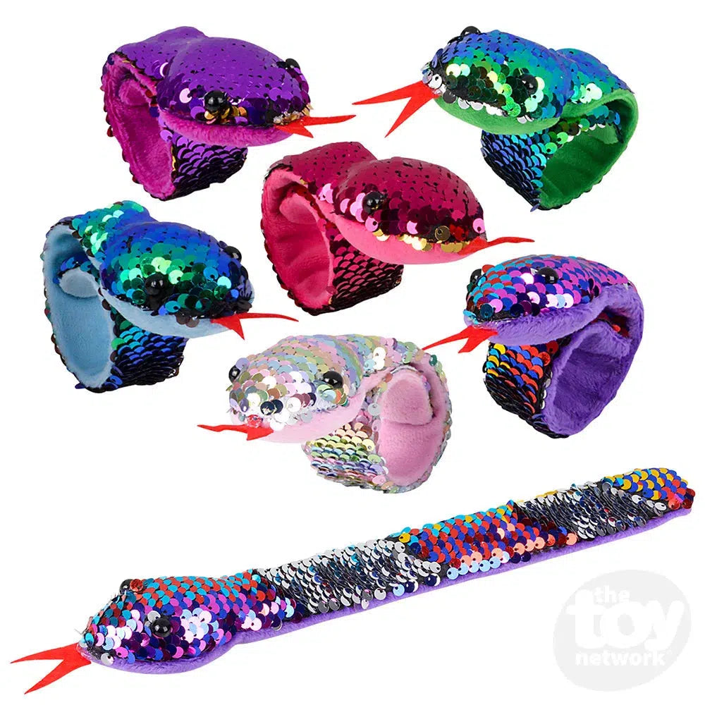 Flip Sequin Snake Slap Bracelet Assorted-The Toy Network-The Red Balloon Toy Store