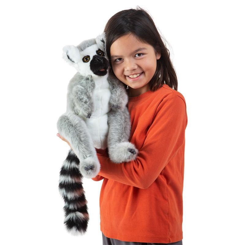 Folkmanis Ring-Tailed Lemur Puppet-Folkmanis Inc.-The Red Balloon Toy Store