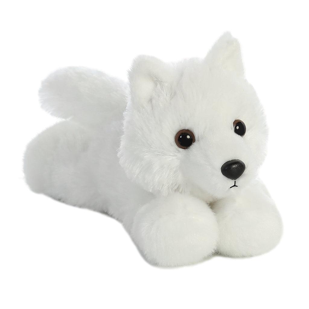 Ghost the White Wolf - Mini Flopsies-Aurora World-The Red Balloon Toy Store