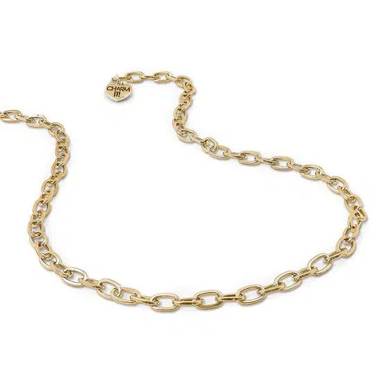 a gold chain necklace