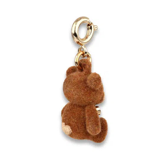 back view of teddy bear charm with heart on bum