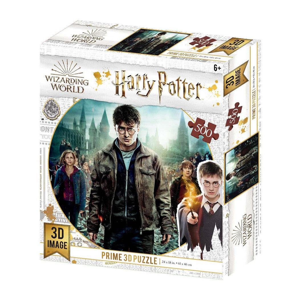 Discover the enchanting 500-piece 3D puzzle box from Prime 3D Ltd, featuring Hermione and Ron along with other beloved Harry Potter characters, set against the iconic Hogwarts backdrop. 