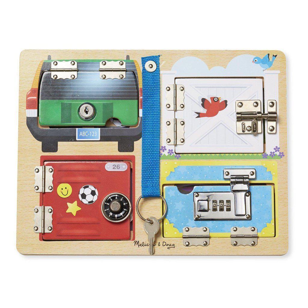 Locks & Latches Board-Melissa & Doug-The Red Balloon Toy Store