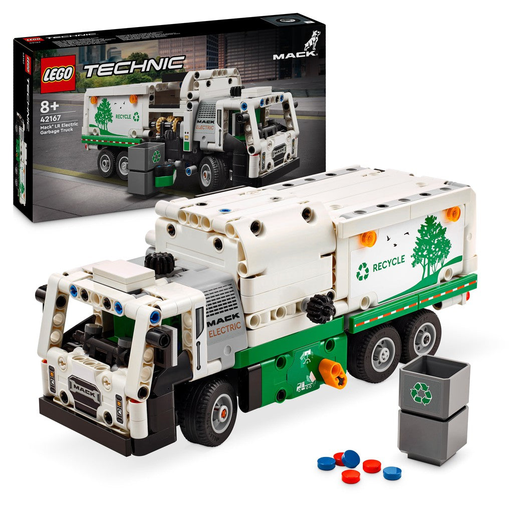 Mack® LR Electric Garbage Truck-Building-The Red Balloon Toy Store