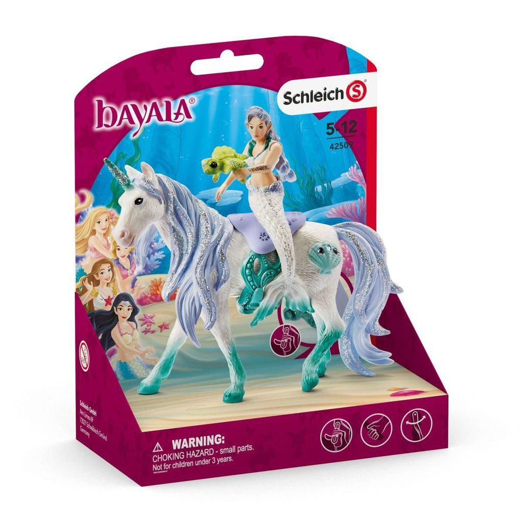 Mermaid Riding on Sea Unicorn-Schleich-The Red Balloon Toy Store