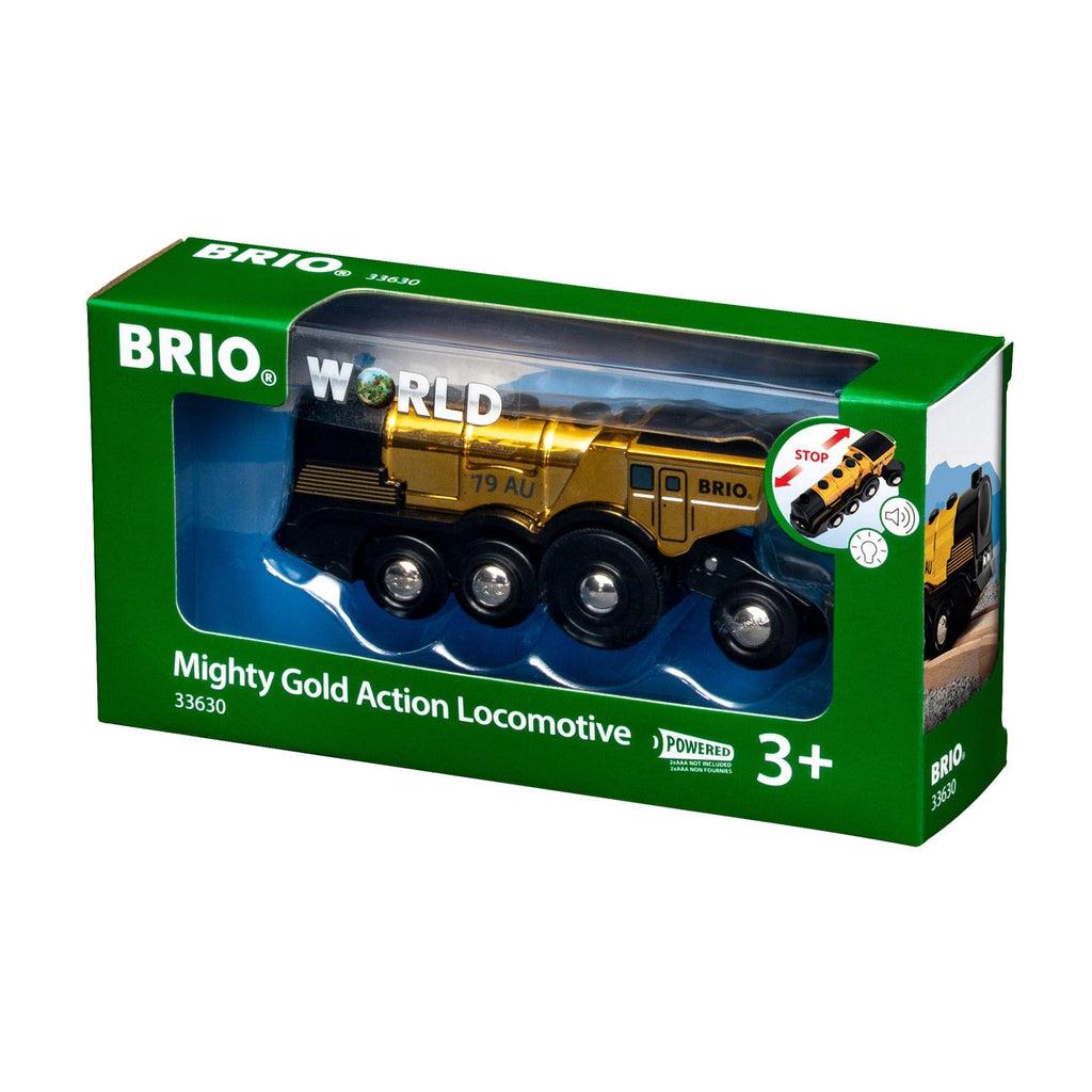 Mighty Gold Action Locomotive-Brio-The Red Balloon Toy Store