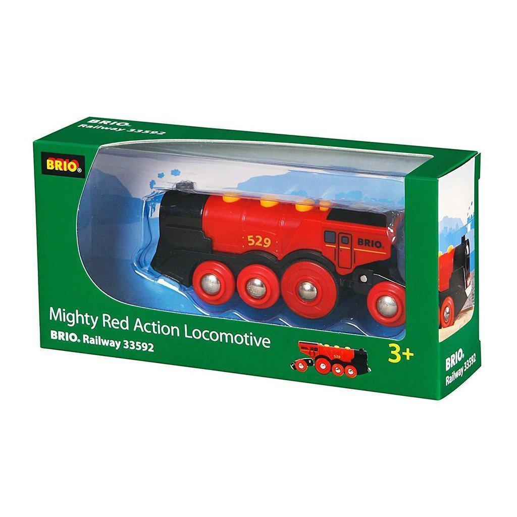 Mighty Red Action Locomotive-Brio-The Red Balloon Toy Store