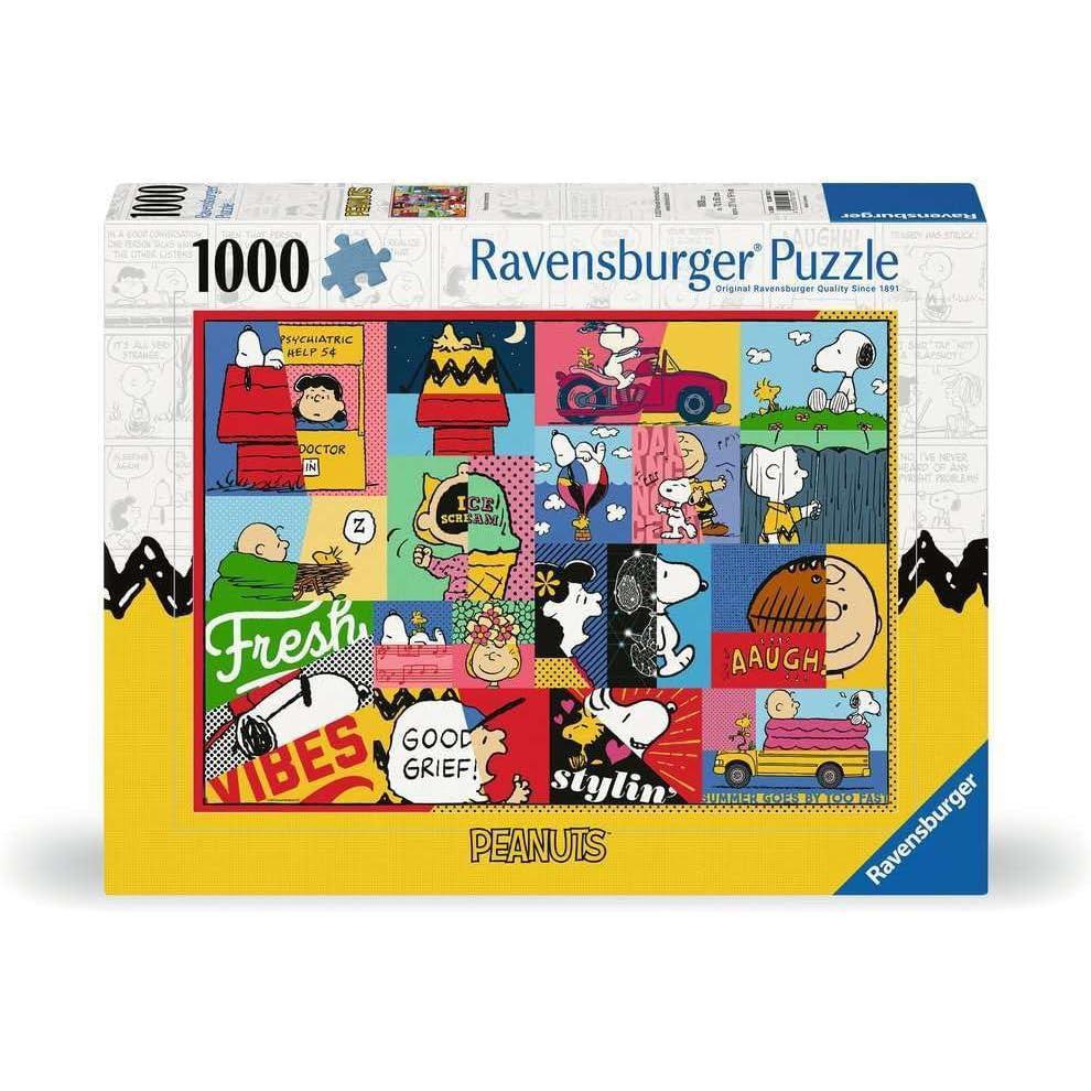 Discover the Ravensburger Peanuts Moments puzzle featuring beloved characters in iconic comic strip scenes. This 1000-piece jigsaw puzzle, a gem in Toys &amp; Games, promises hours of nostalgic fun and challenges for all fans.