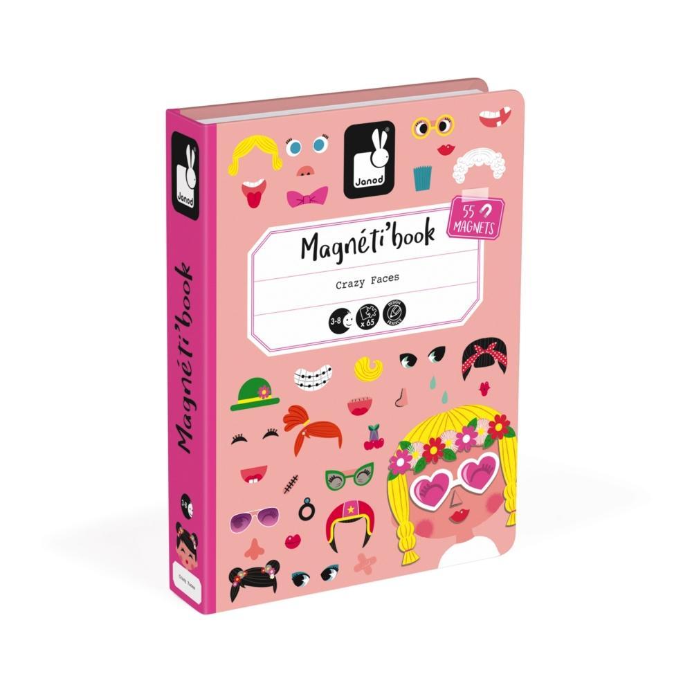 Pink Crazy Faces Magneti'Book-Juratoys-The Red Balloon Toy Store