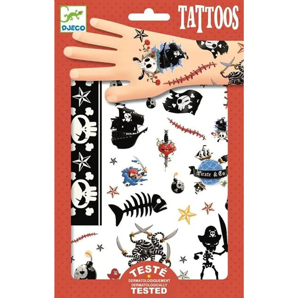 Pirates Tattoos-Djeco-The Red Balloon Toy Store