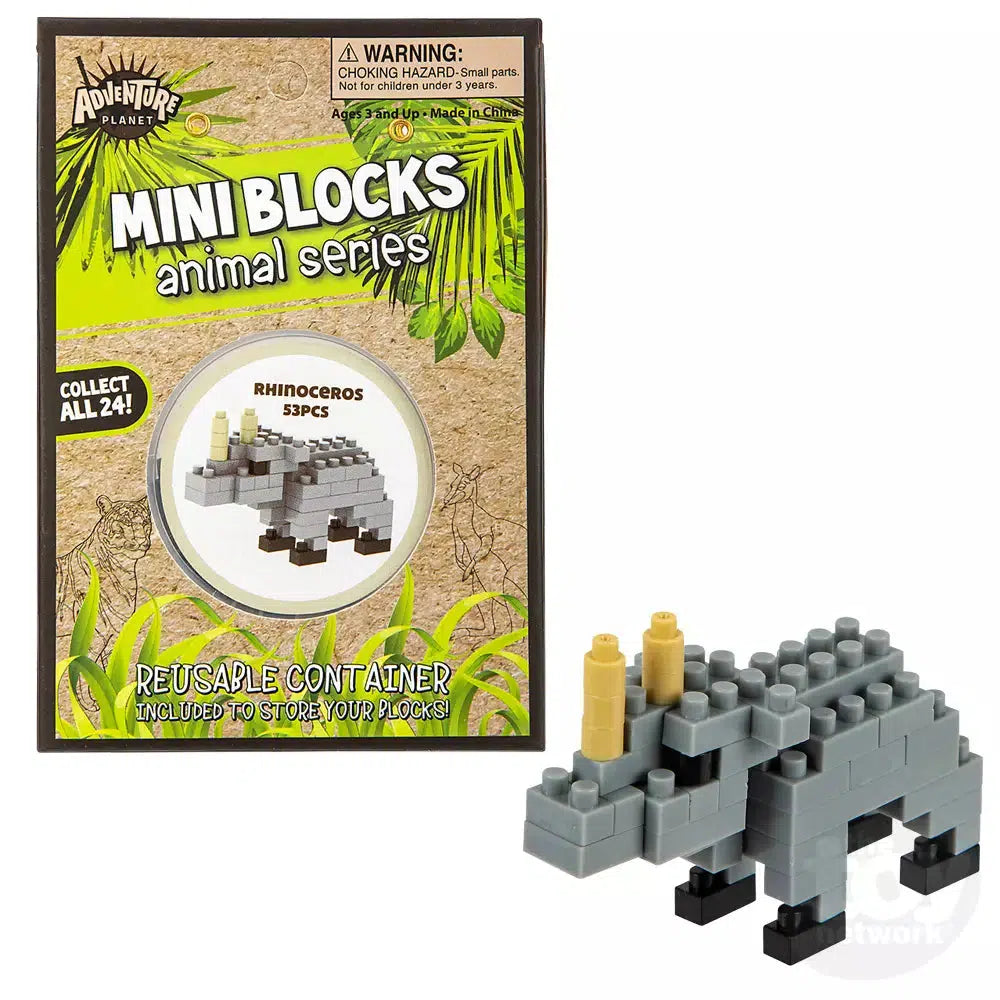 Rhino - Mini Blocks-Adventure Planet-The Red Balloon Toy Store