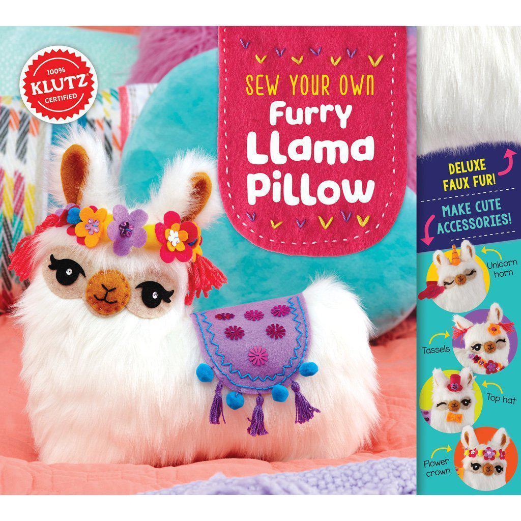 Sew Your Own Furry Llama Pillow-KLUTZ-The Red Balloon Toy Store