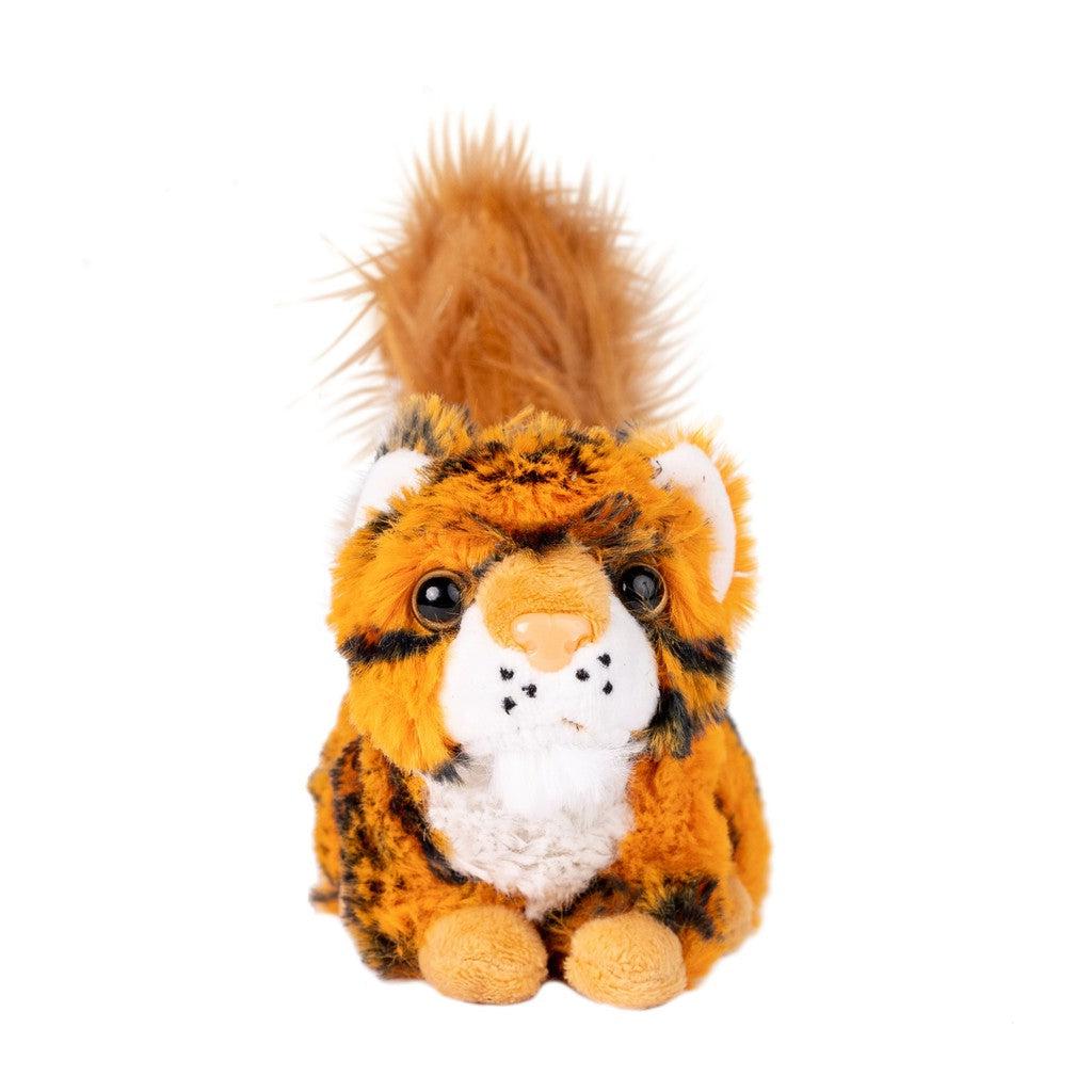 Plush of tiger-patterned squirrel 