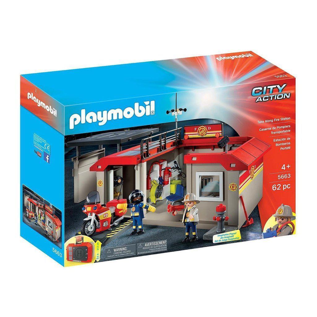 Take Along Fire Station-Playmobil-The Red Balloon Toy Store