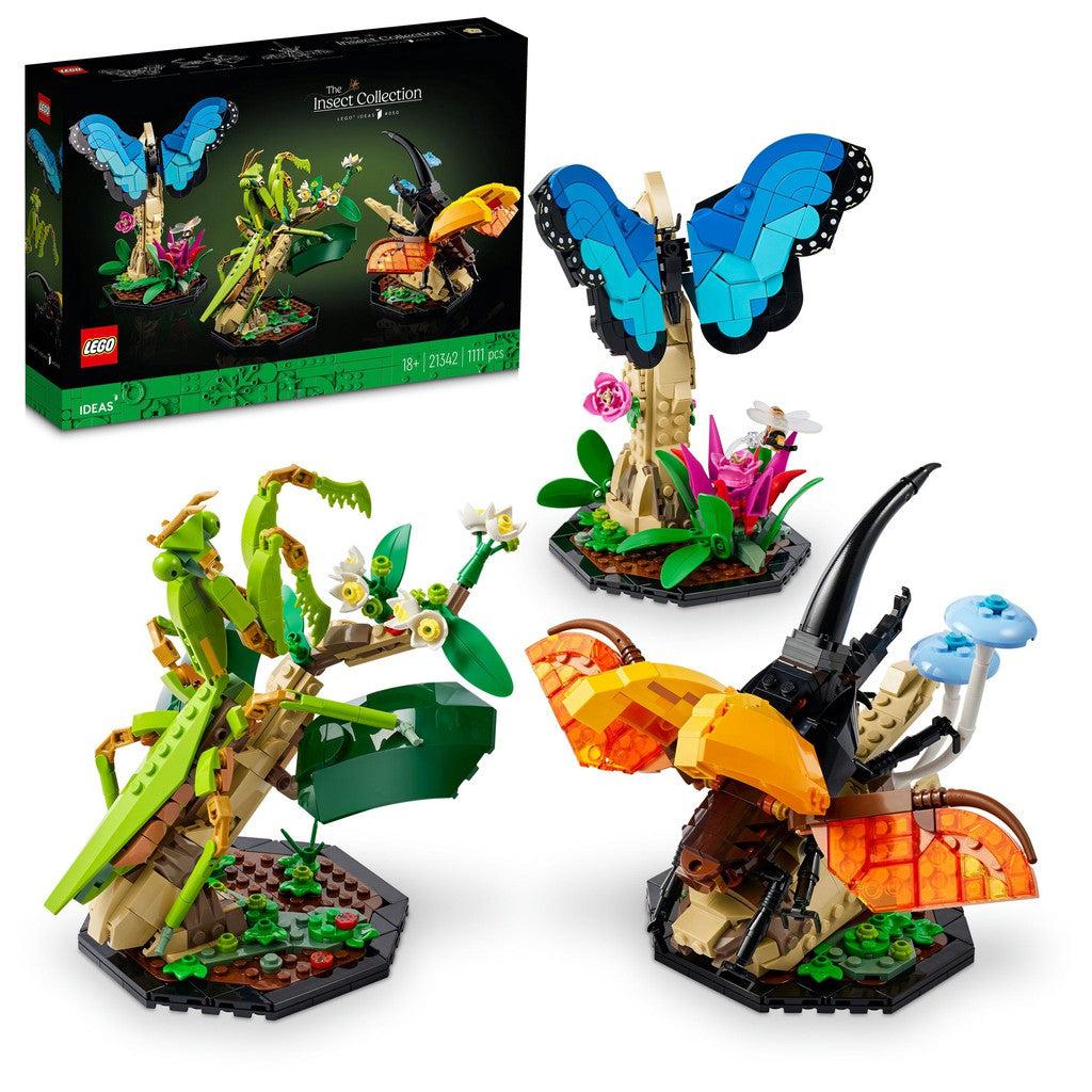 build three models of insect with the LEGO ideas insect collection.