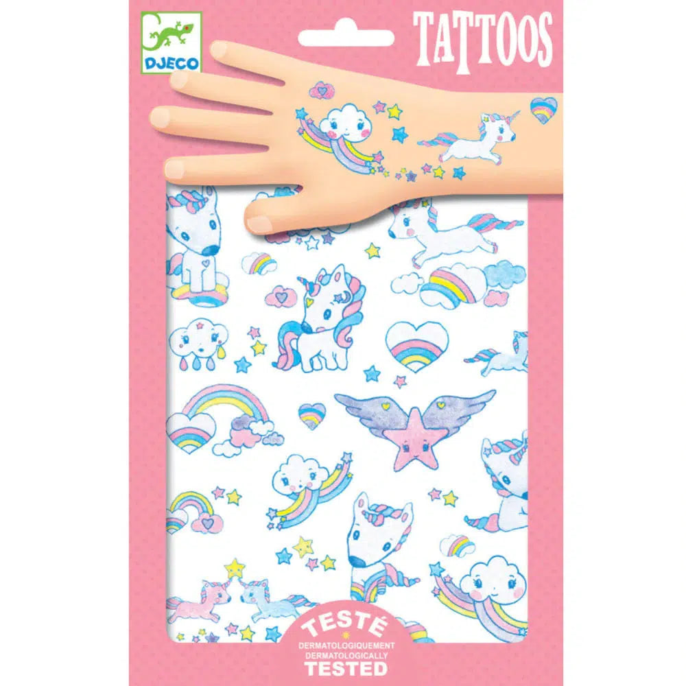 Unicorns Tattoos-Djeco-The Red Balloon Toy Store