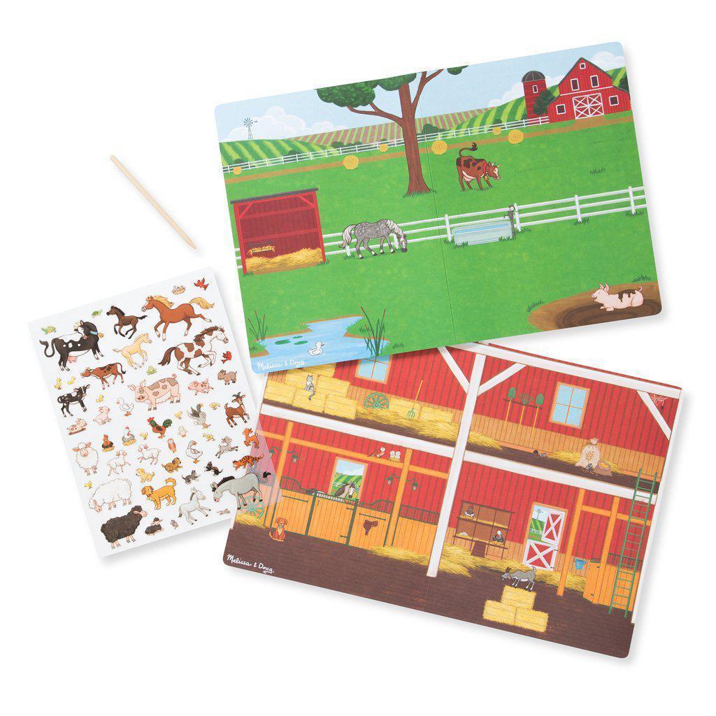 Around the Farm Transfer Sticker Scenes-Melissa & Doug-The Red Balloon Toy Store