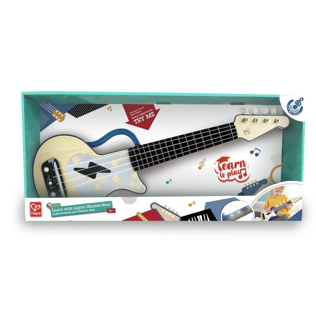 Blue Rock-n-Roll Ukulele-Hape-The Red Balloon Toy Store