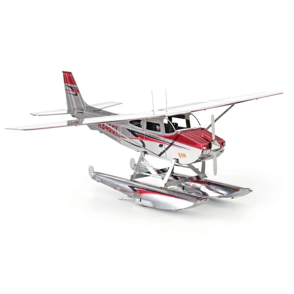 Cessna 182 Floatplane Model-Metal Earth-The Red Balloon Toy Store