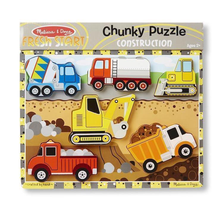 Construction Chunky Puzzle-Melissa & Doug-The Red Balloon Toy Store