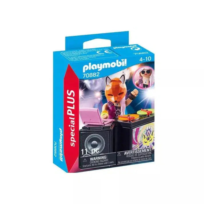 DJ with Turntables and Fox Mask-Playmobil-The Red Balloon Toy Store