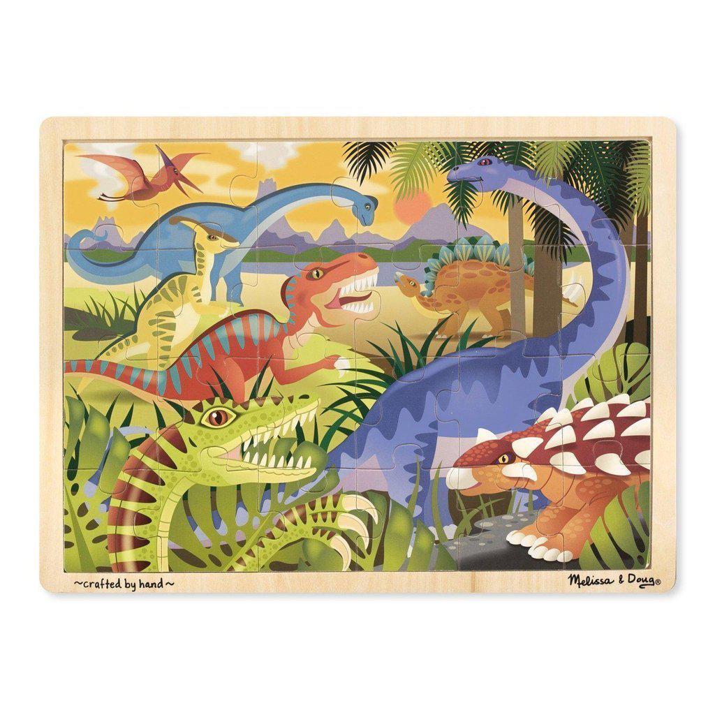 Dinosaur Jigsaw (24pc)-Melissa & Doug-The Red Balloon Toy Store