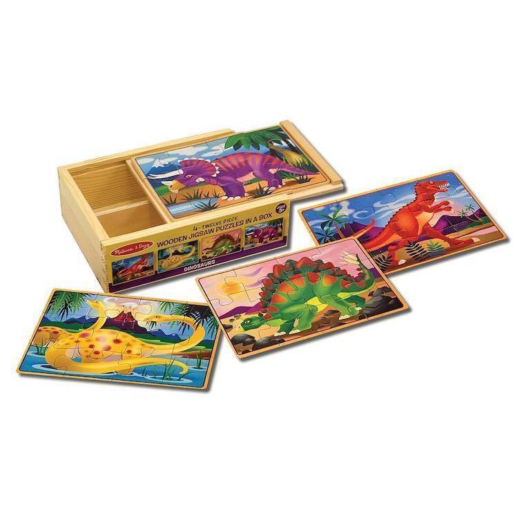 Dinosaurs Puzzles in a Box-Melissa & Doug-The Red Balloon Toy Store