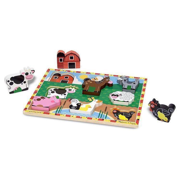 Farm Chunky Puzzle-Melissa & Doug-The Red Balloon Toy Store