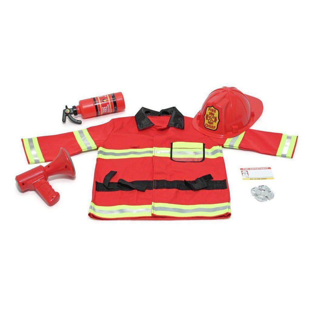 Fire Chief Role Play Costume Set-Melissa & Doug-The Red Balloon Toy Store