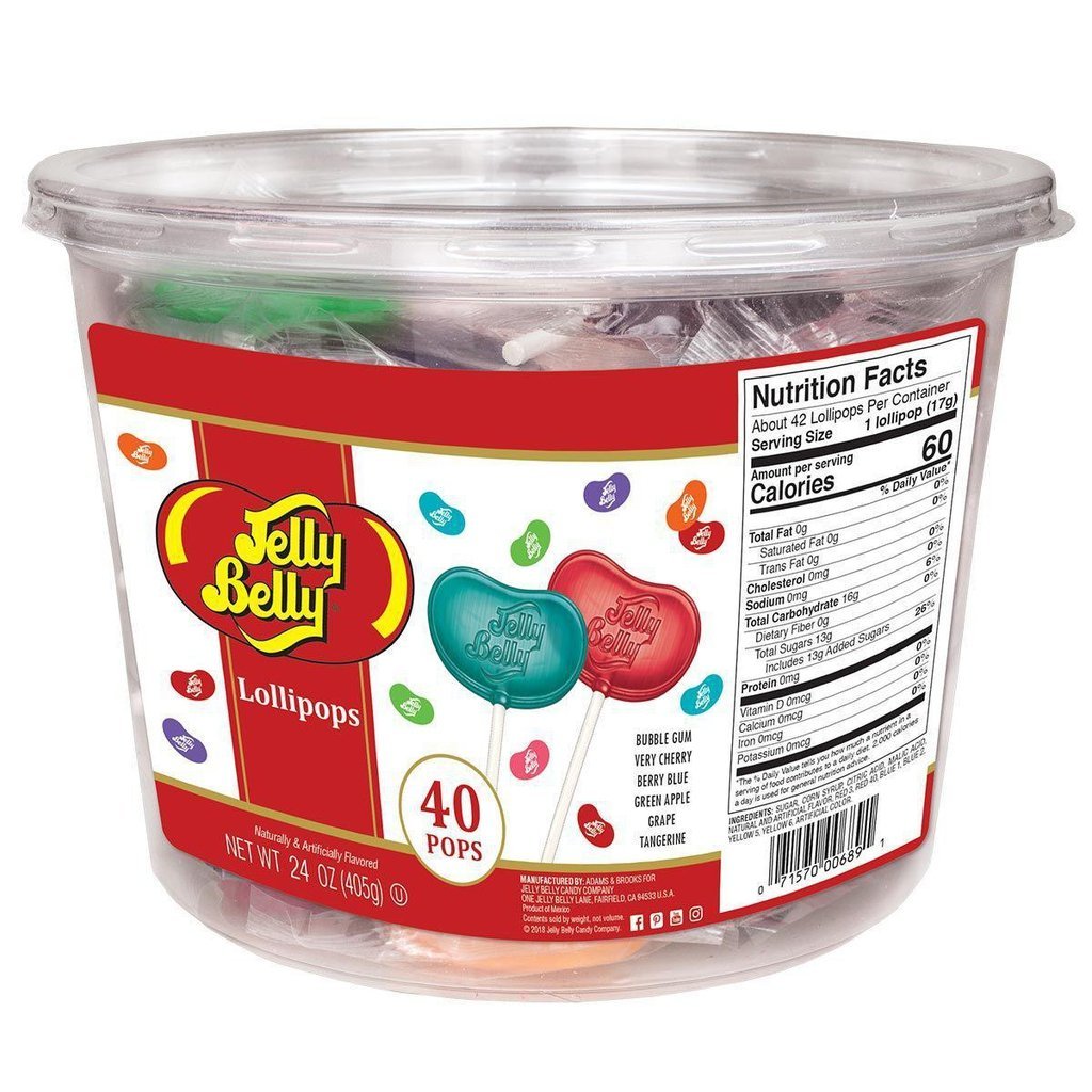 Jelly Belly Lollipop Tub-Jelly Belly-The Red Balloon Toy Store