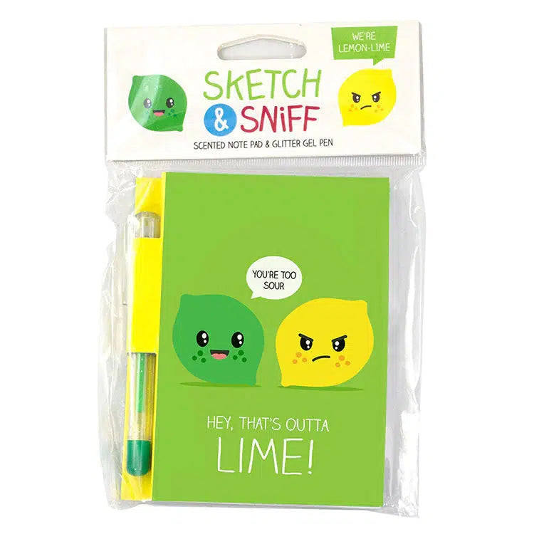 Lime Sketch Sniff Note Pad-Scentco-The Red Balloon Toy Store