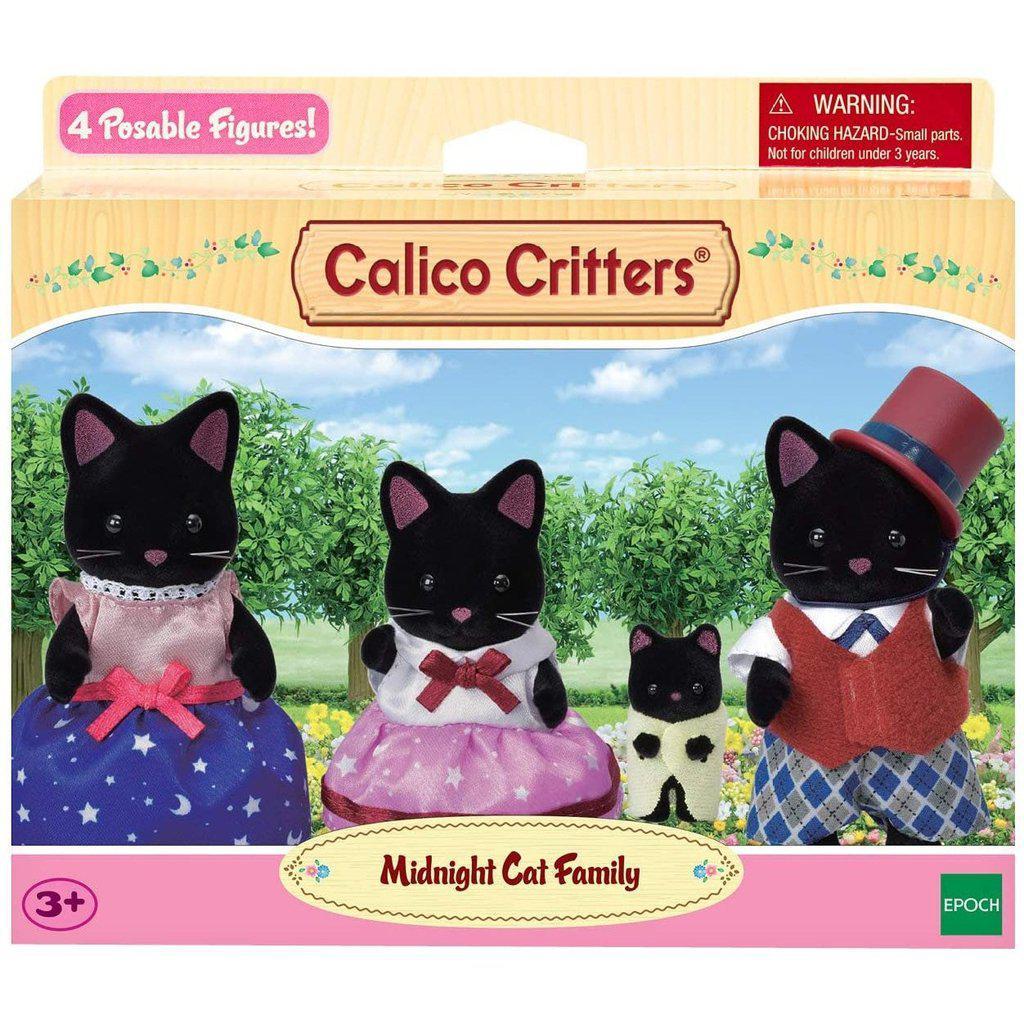 Midnight Cat Family-Calico Critters-The Red Balloon Toy Store