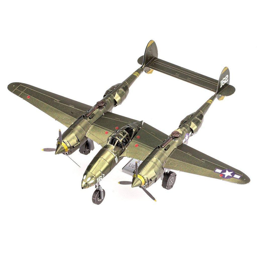 P-38 Lightning Model-Metal Earth-The Red Balloon Toy Store