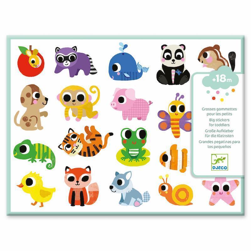 PG Stickers Baby Animals-Djeco-The Red Balloon Toy Store