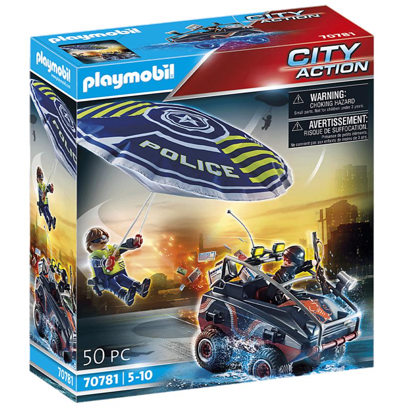 Police Parachute with Amphibious Vehicle-Playmobil-The Red Balloon Toy Store