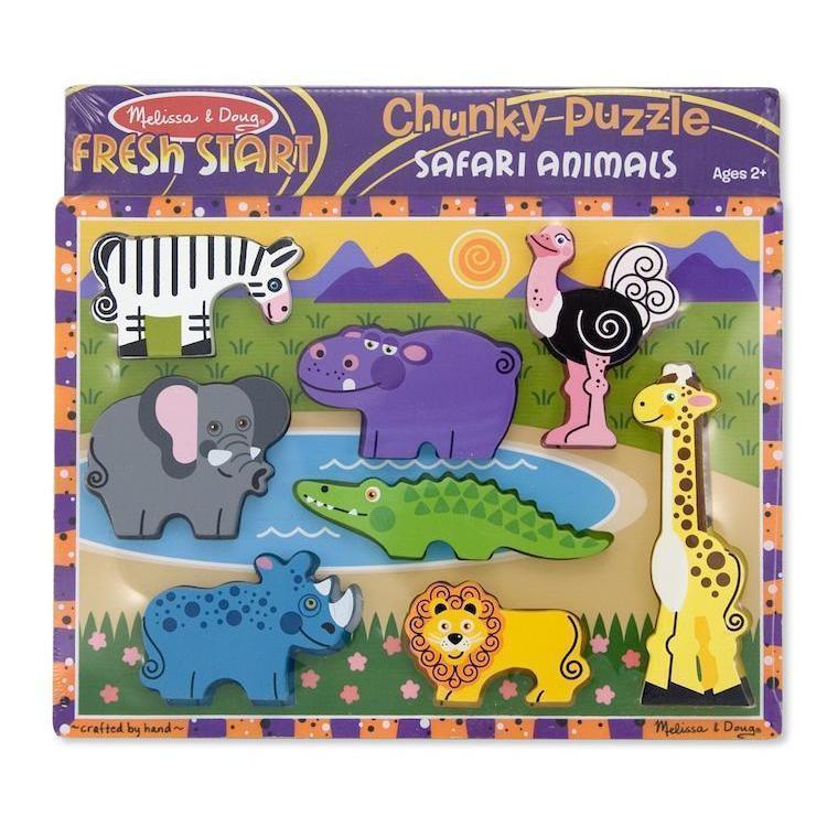 Safari Chunky Puzzle-Melissa & Doug-The Red Balloon Toy Store