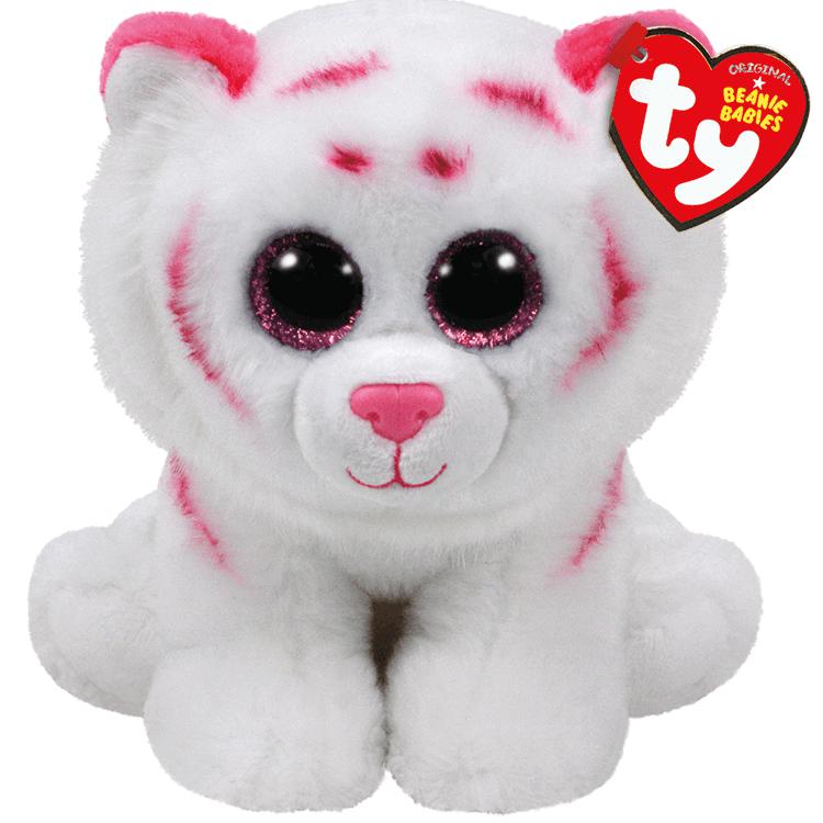 Tabor - Small Pink & White Tiger-Ty-The Red Balloon Toy Store