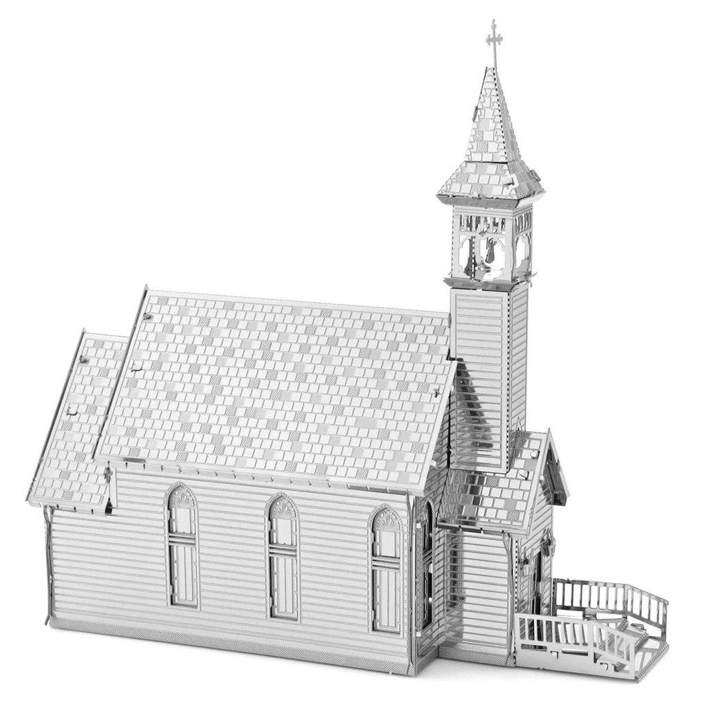 The Old Country Church Model-Metal Earth-The Red Balloon Toy Store