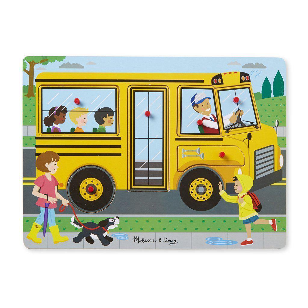 The Wheels on the Bus Sound Puzzle-Melissa & Doug-The Red Balloon Toy Store