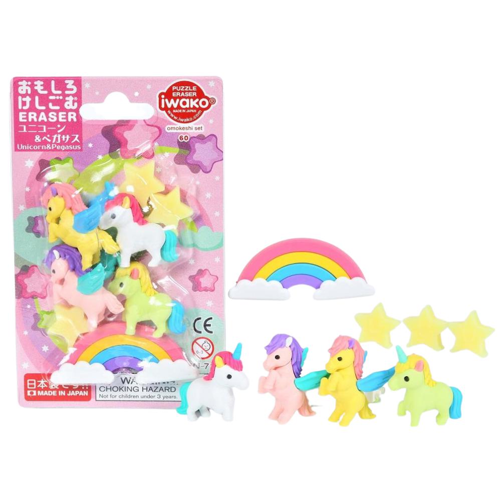 Unicorn & Pegasus Erasers-Iwako-The Red Balloon Toy Store